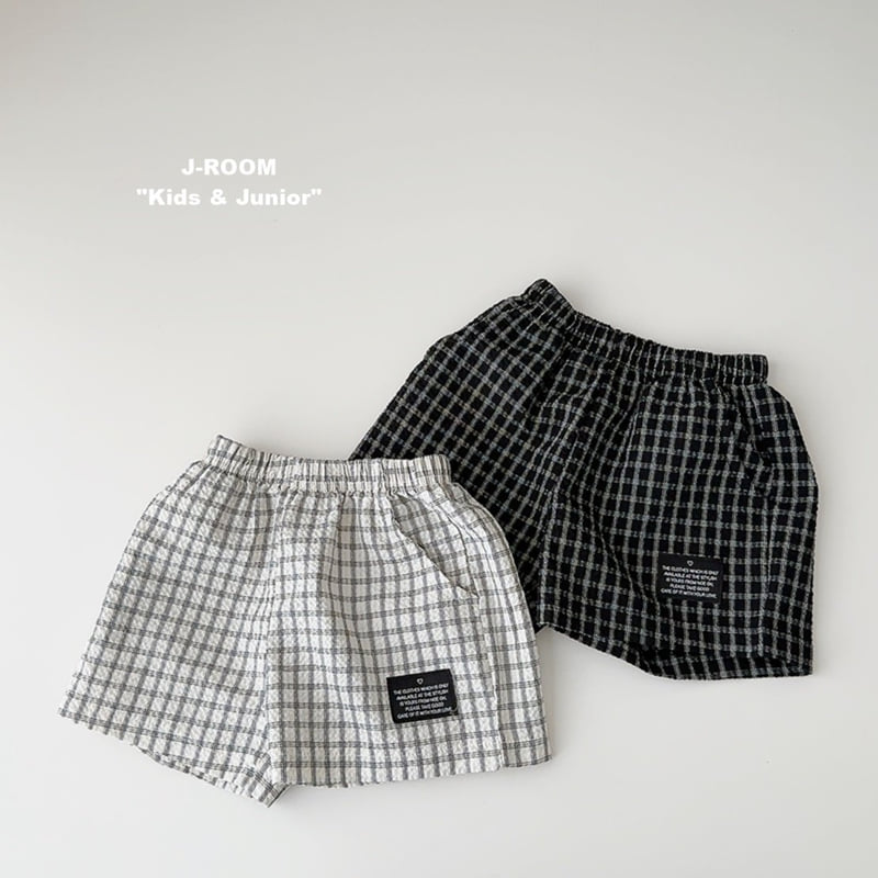 J-Room - Korean Children Fashion - #discoveringself - Cool Check Shorts - 5