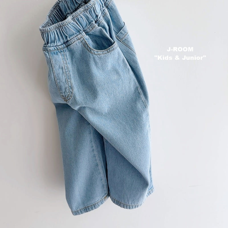 J-Room - Korean Children Fashion - #fashionkids - Everything Denim Wide Pants - 5