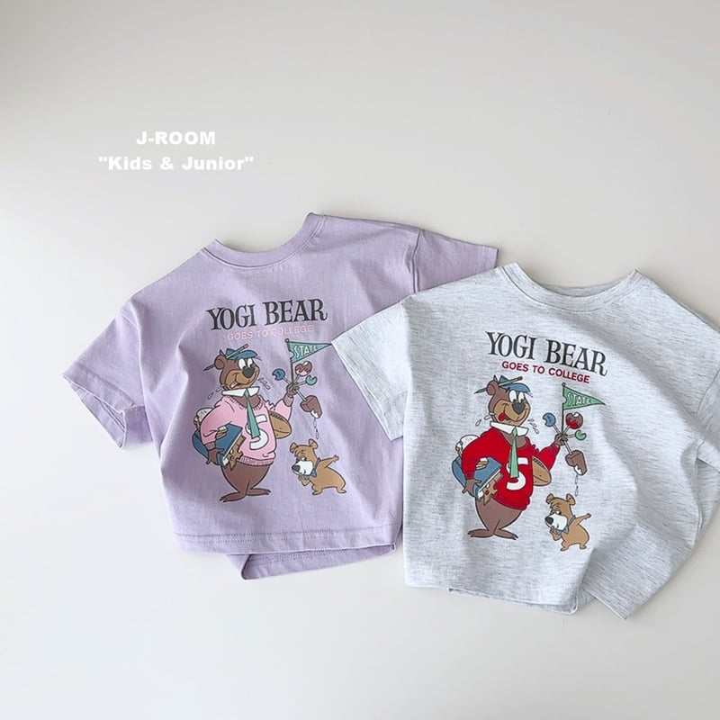 J-Room - Korean Children Fashion - #kidsshorts - State Bear Tee - 5