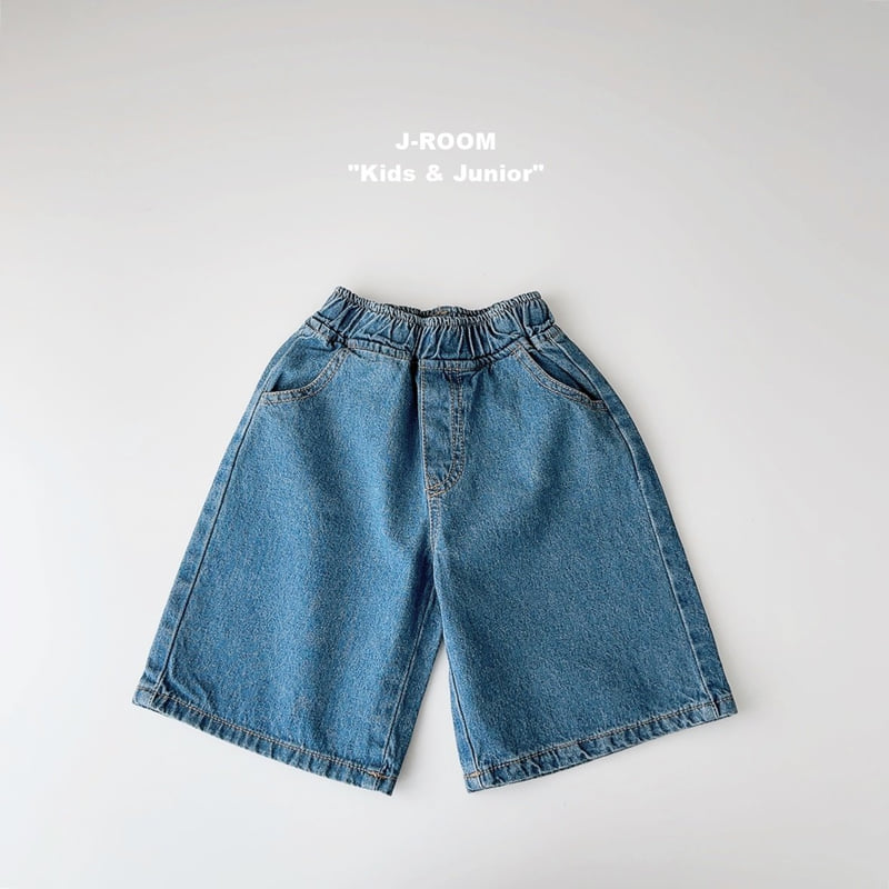 J-Room - Korean Children Fashion - #kidsstore - Denim Bermuda Pants - 12