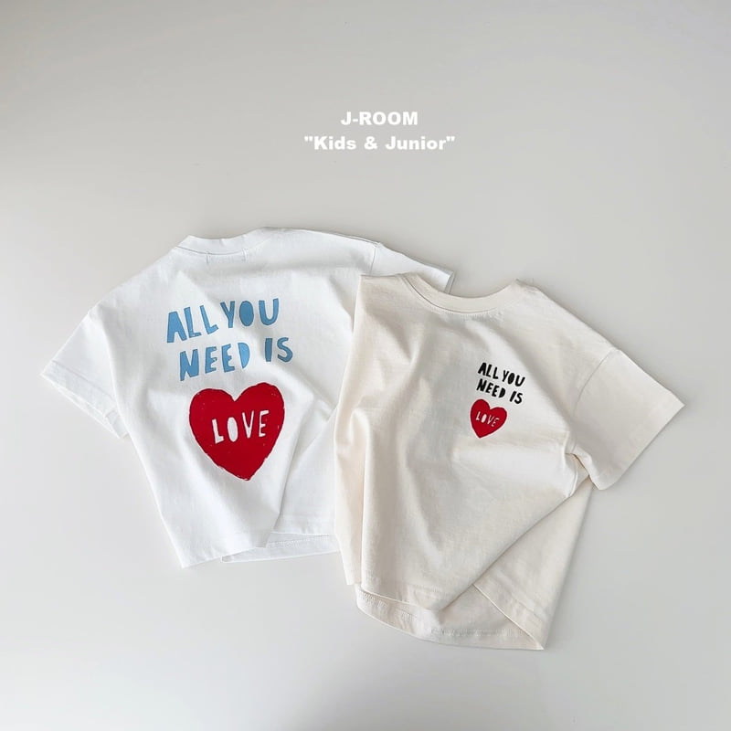J-Room - Korean Children Fashion - #kidsstore - Heart Front Back Graphic Tee - 3