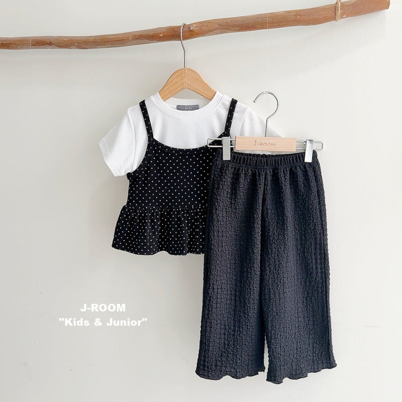 J-Room - Korean Children Fashion - #kidzfashiontrend - Wrinkle Wide Pants - 10