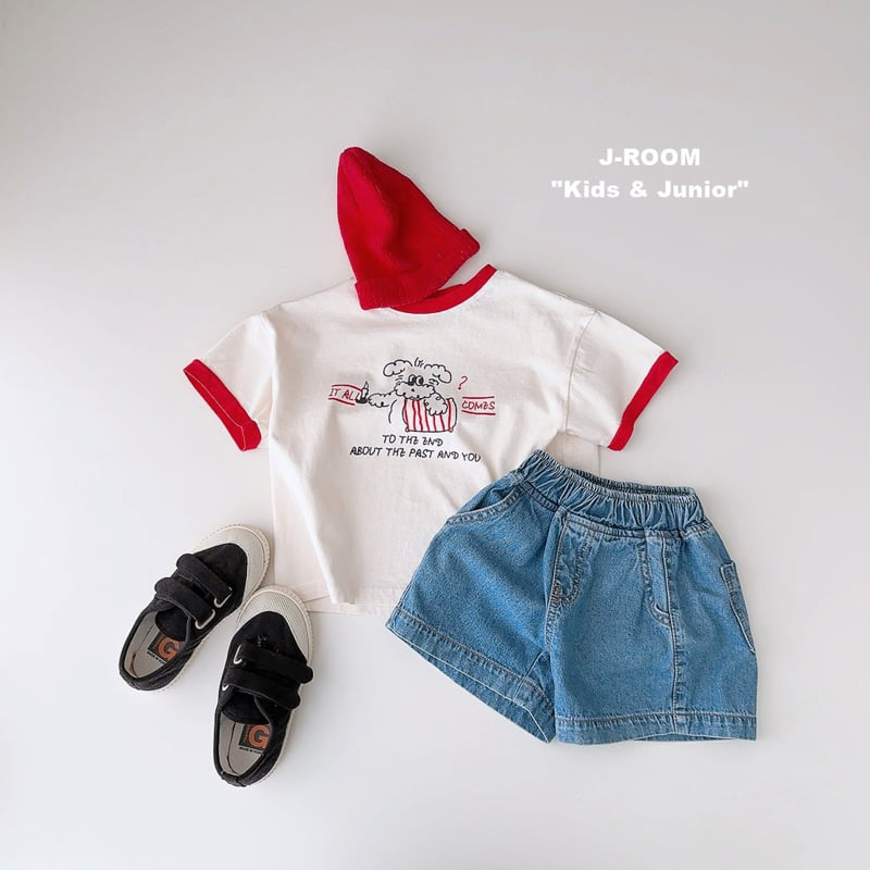 J-Room - Korean Children Fashion - #kidzfashiontrend - Contrast Puppy Tee - 7