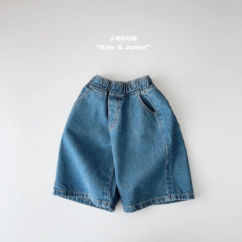 J-Room - Korean Children Fashion - #littlefashionista - Denim Bermuda Pants