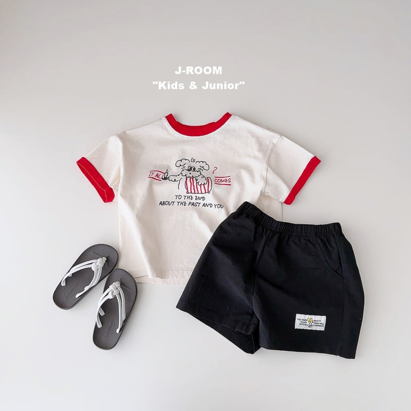 J-Room - Korean Children Fashion - #littlefashionista - Contrast Puppy Tee - 9