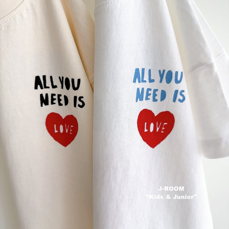 J-Room - Korean Children Fashion - #littlefashionista - Heart Front Back Graphic Tee - 6