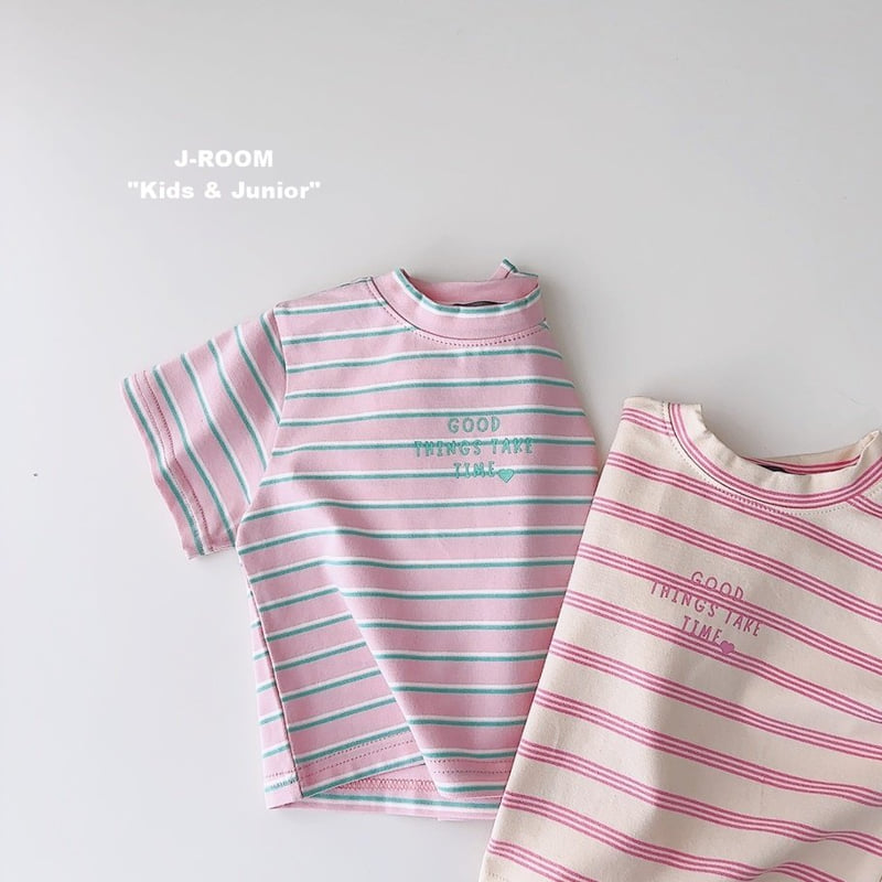 J-Room - Korean Children Fashion - #magicofchildhood - Striped Span Crop Tee - 7