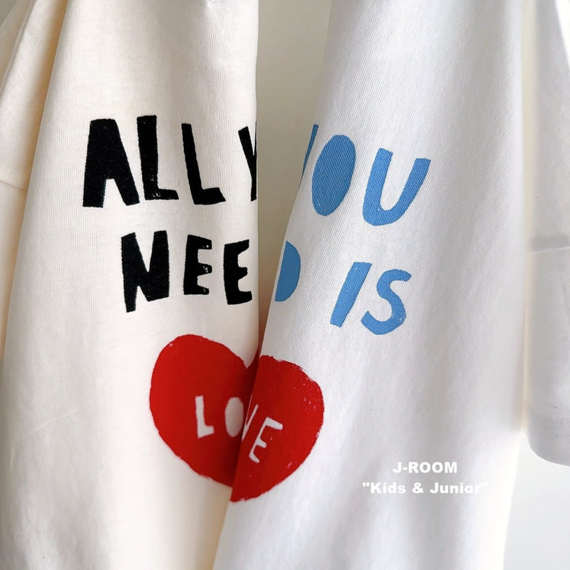 J-Room - Korean Children Fashion - #magicofchildhood - Heart Front Back Graphic Tee - 7