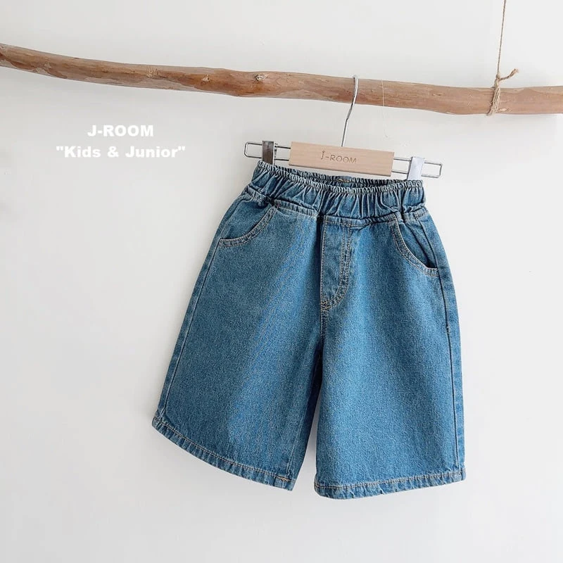 J-Room - Korean Children Fashion - #minifashionista - Denim Bermuda Pants - 3