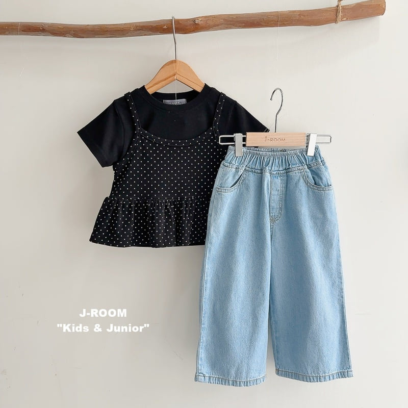 J-Room - Korean Children Fashion - #minifashionista - Everything Denim Wide Pants - 12