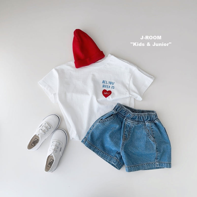 J-Room - Korean Children Fashion - #minifashionista - Heart Front Back Graphic Tee - 8