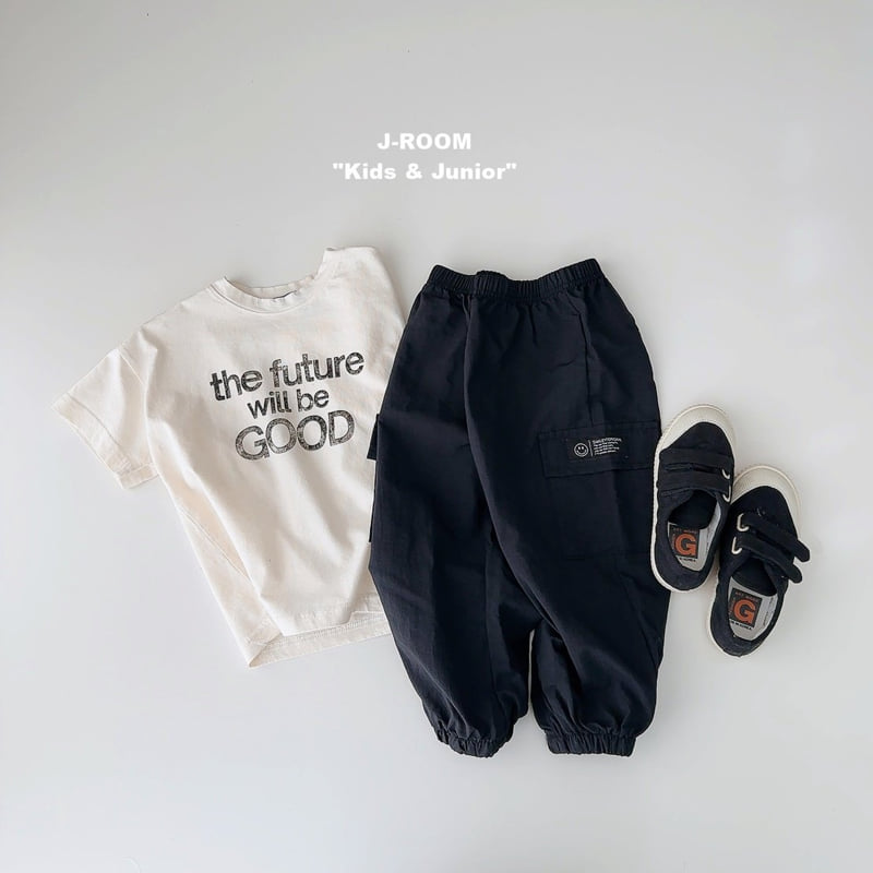 J-Room - Korean Children Fashion - #minifashionista - Label Crinkle Jogger Pants - 7