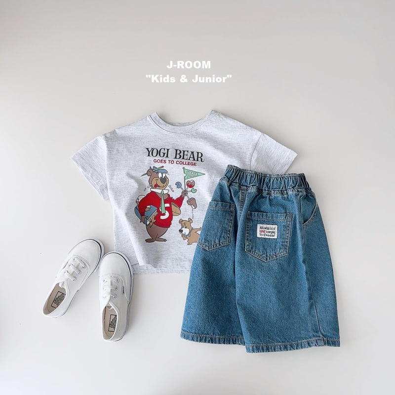 J-Room - Korean Children Fashion - #prettylittlegirls - State Bear Tee - 12