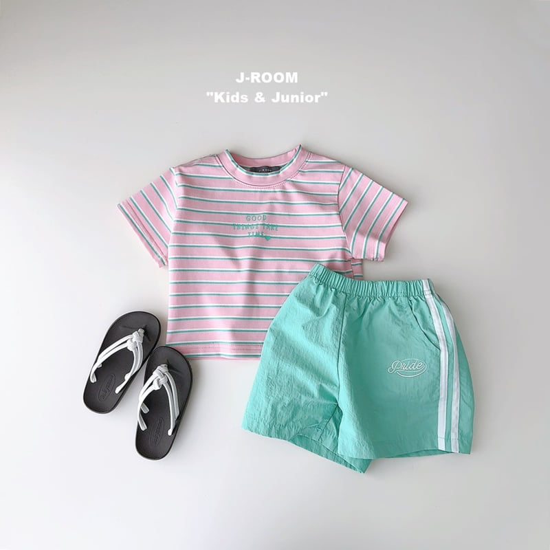 J-Room - Korean Children Fashion - #prettylittlegirls - Striped Span Crop Tee - 9