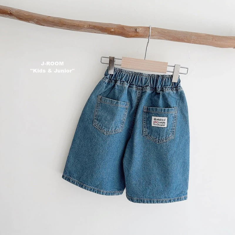 J-Room - Korean Children Fashion - #minifashionista - Denim Bermuda Pants - 4