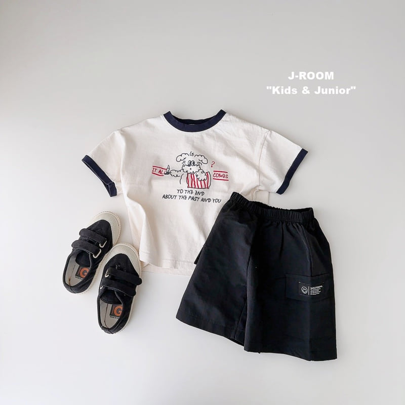 J-Room - Korean Children Fashion - #prettylittlegirls - Contrast Puppy Tee - 12