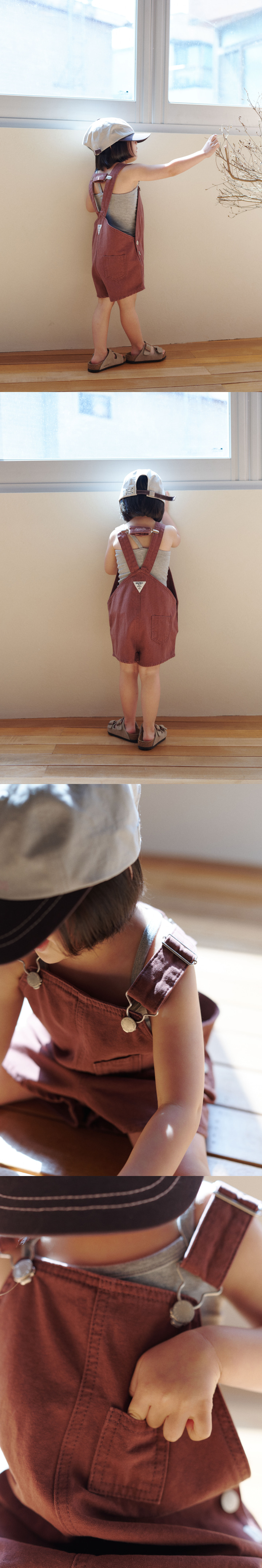 Jejeunosity - Korean Children Fashion - #kidsshorts - Cotton Berry Short Overalls - 7