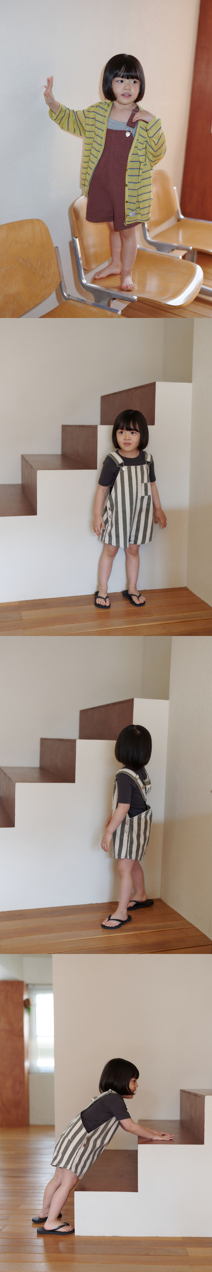 Jejeunosity - Korean Children Fashion - #kidsstore - Cotton Berry Short Overalls - 8