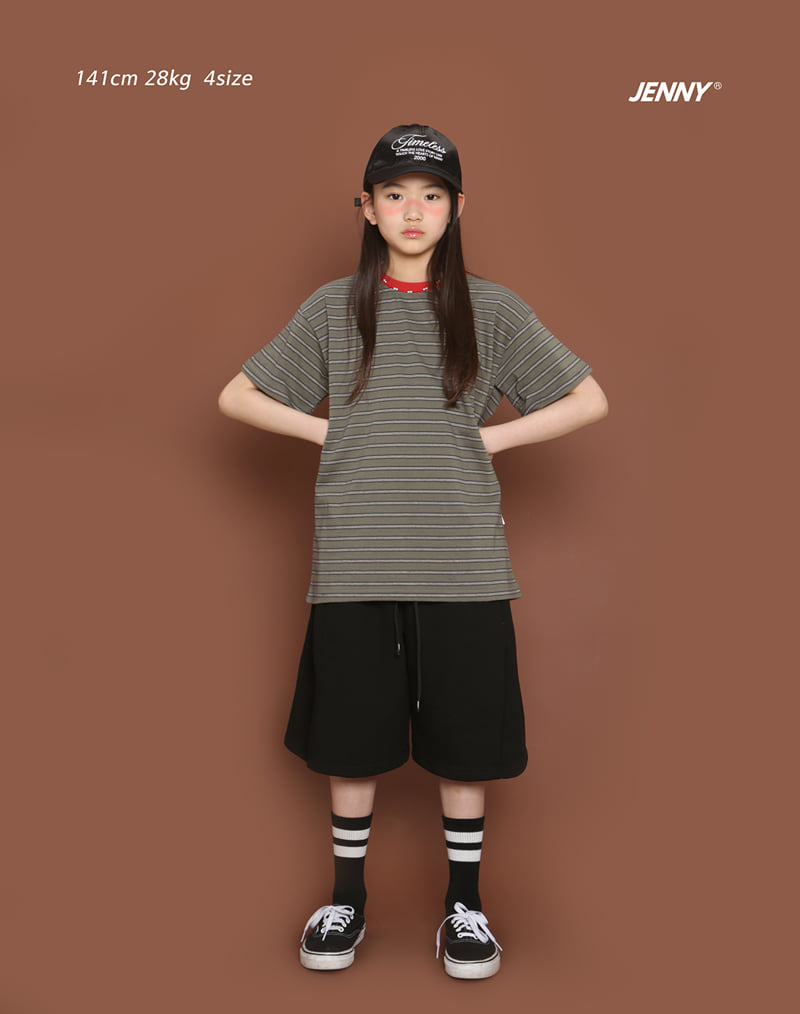 Jenny Basic - Korean Children Fashion - #discoveringself - Pumpkin Stripe Tee - 2