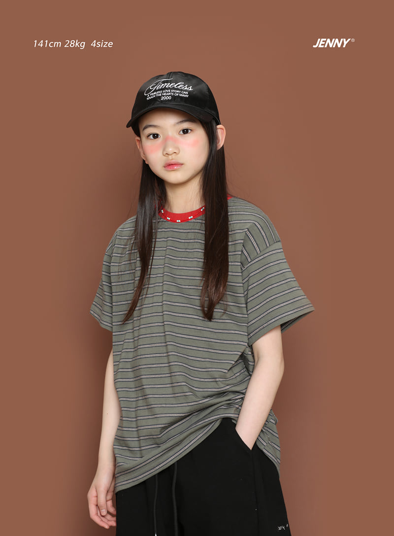 Jenny Basic - Korean Children Fashion - #fashionkids - Pumpkin Stripe Tee - 4