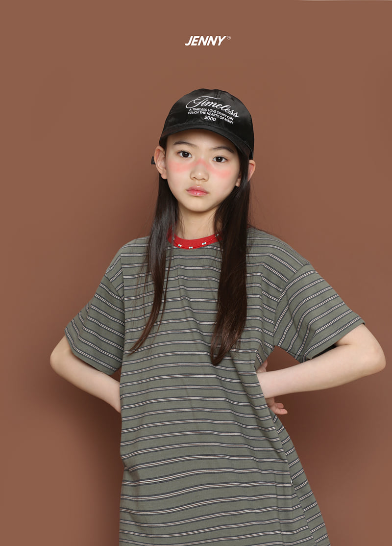 Jenny Basic - Korean Children Fashion - #kidsstore - Pumpkin Stripe Tee - 5