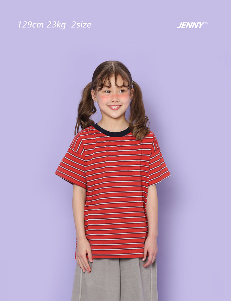 Jenny Basic - Korean Children Fashion - #littlefashionista - Pumpkin Stripe Tee - 8