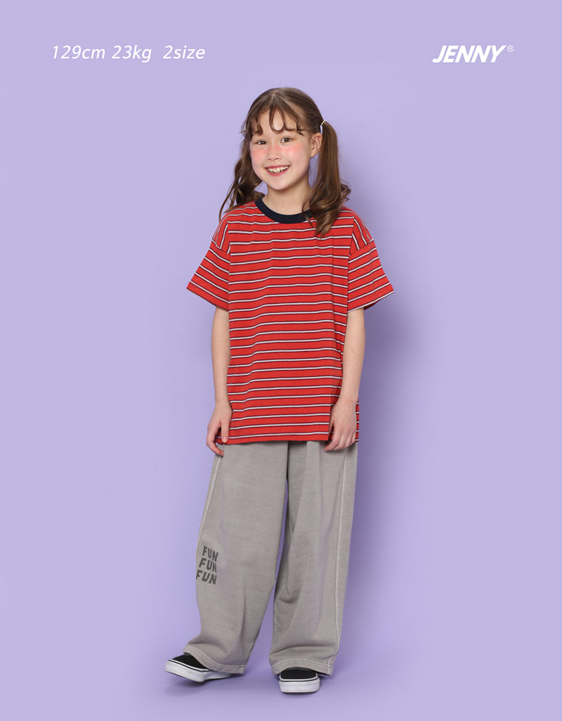 Jenny Basic - Korean Children Fashion - #magicofchildhood - Pumpkin Stripe Tee - 9