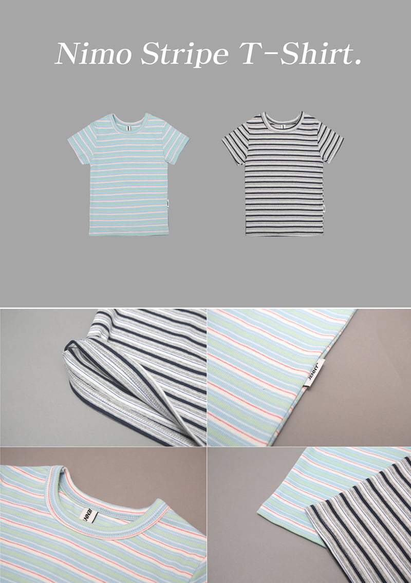 Jenny Basic - Korean Children Fashion - #magicofchildhood - Nemo Striped Tee - 10