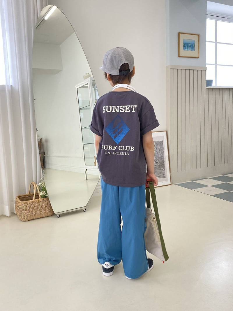 Jermaine - Korean Children Fashion - #kidsshorts - Sunset Yacht Tee - 11