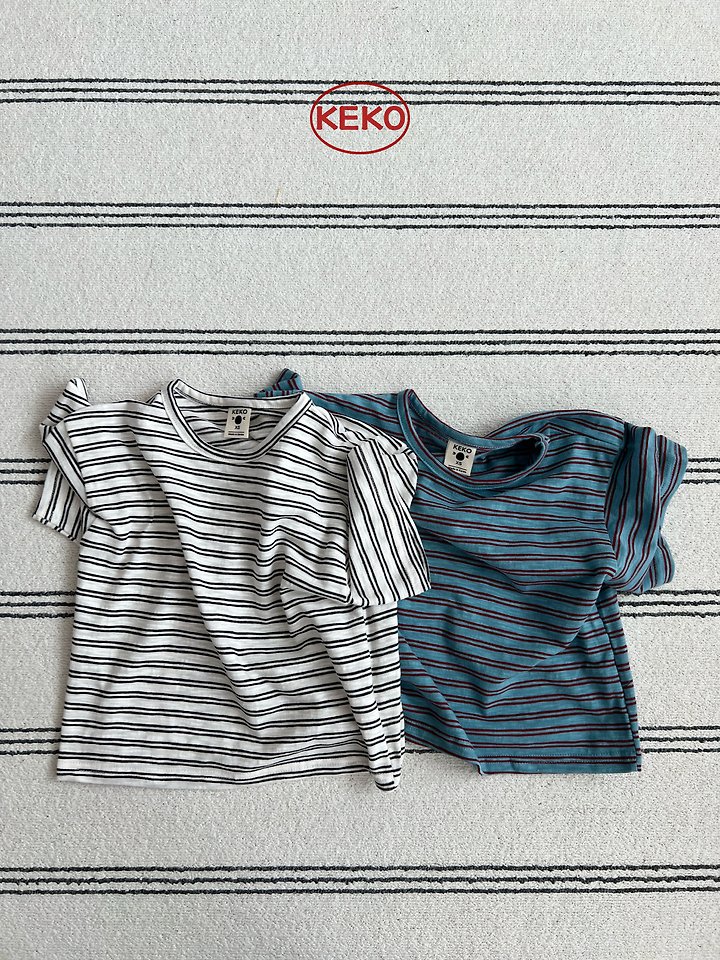Keko - Korean Baby Fashion - #babyboutique - K Fine Stripe Tee - 11