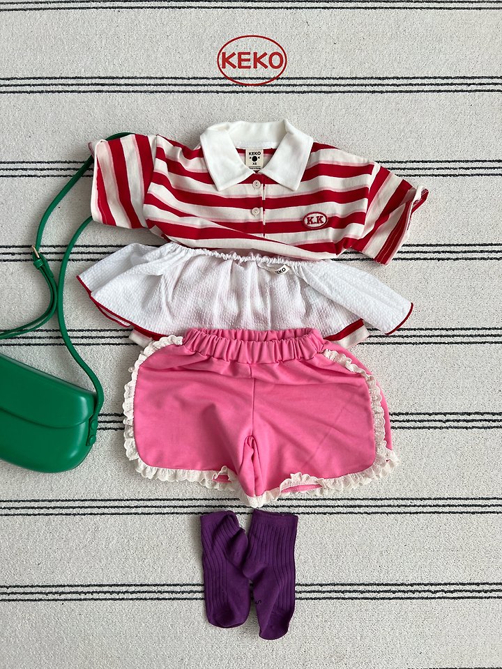Keko - Korean Baby Fashion - #smilingbaby - K Pongpong Collar Tee - 4