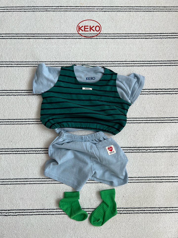 Keko - Korean Baby Fashion - #babyboutiqueclothing - K Watermelon Stripe Sleeveless - 3
