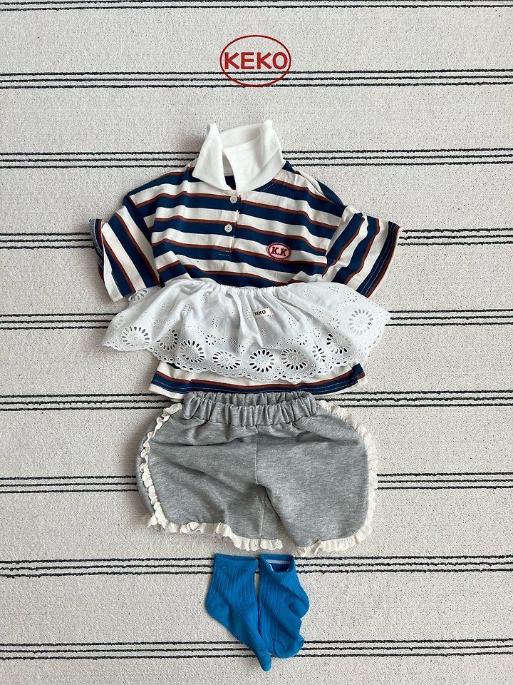 Keko - Korean Baby Fashion - #babyboutiqueclothing - K Pongpong Collar Tee - 5