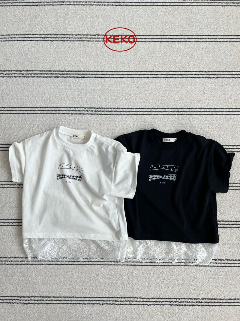 Keko - Korean Baby Fashion - #babyboutiqueclothing - K Double Ribbon Tee