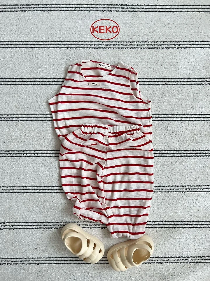 Keko - Korean Baby Fashion - #babyclothing - K Watermelon Stripe Pants - 3