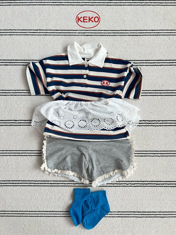 Keko - Korean Baby Fashion - #babyclothing - K Pongpong Collar Tee - 6