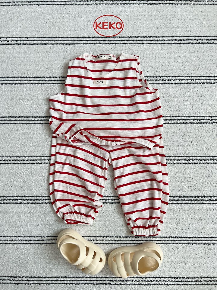 Keko - Korean Baby Fashion - #babyclothing - K Watermelon Stripe Pants - 4
