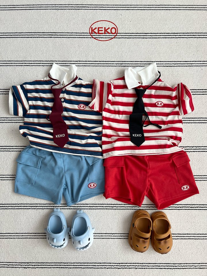 Keko - Korean Baby Fashion - #babyfever - K Pongpong Collar Tee - 8