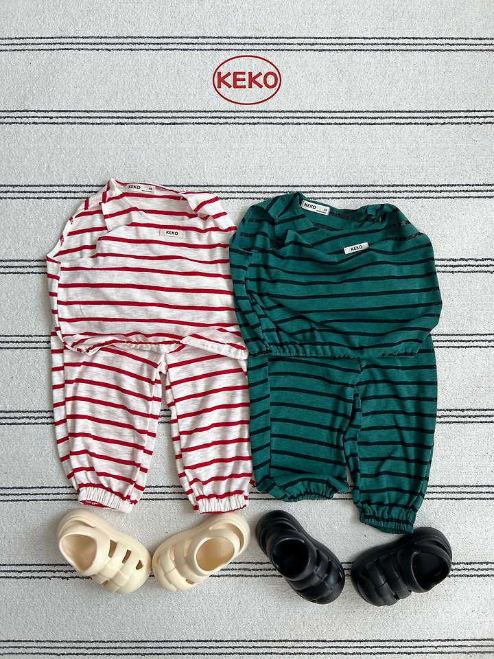 Keko - Korean Baby Fashion - #babylifestyle - K Watermelon Stripe Sleeveless - 8