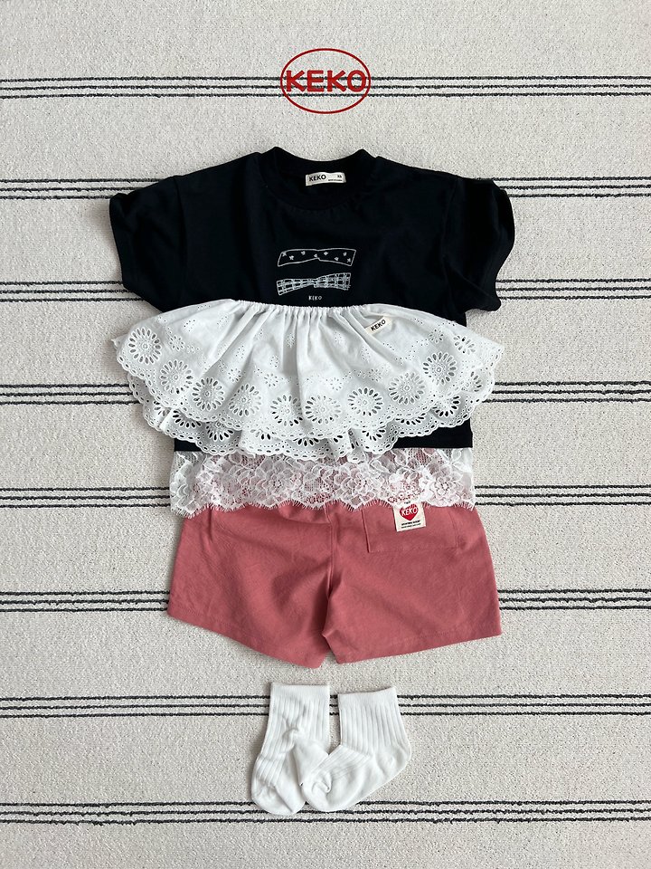 Keko - Korean Baby Fashion - #babylifestyle - K Double Ribbon Tee - 6