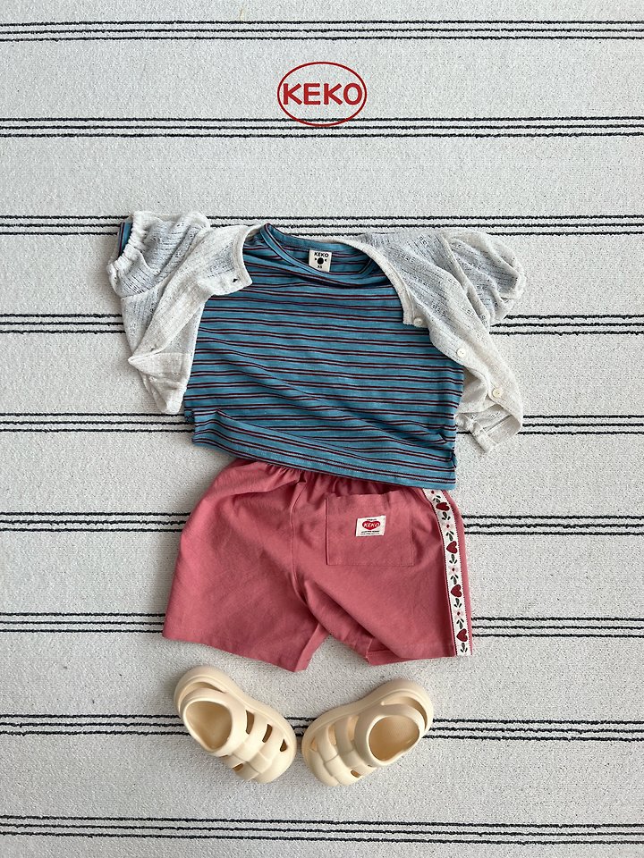 Keko - Korean Baby Fashion - #babyoutfit - K Fine Stripe Tee - 5