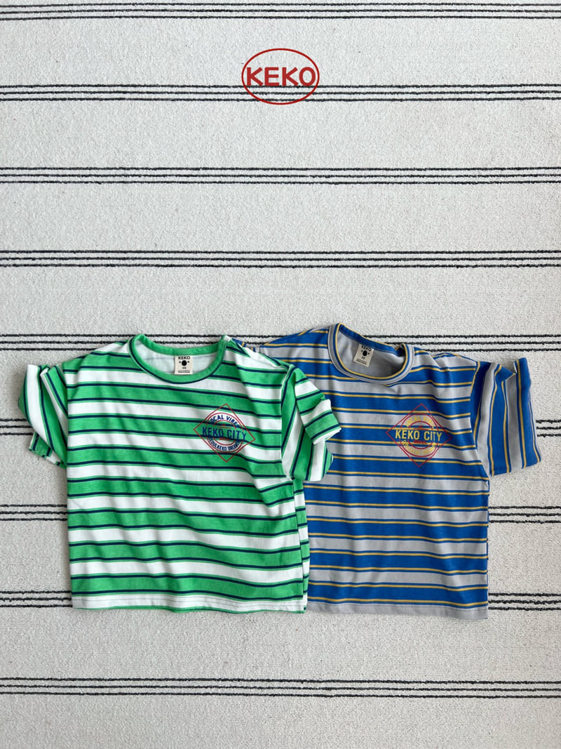 Keko - Korean Baby Fashion - #babyoutfit - K City Stripe Tee