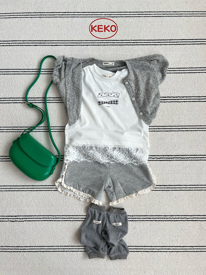 Keko - Korean Baby Fashion - #babyoutfit - K Double Ribbon Tee - 9