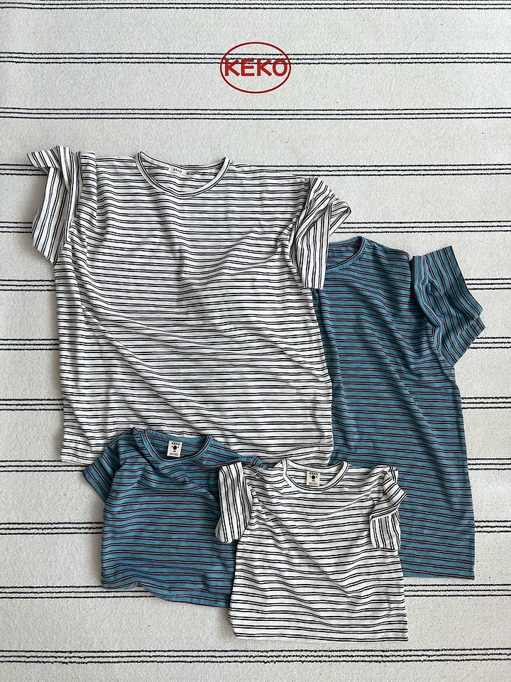 Keko - Korean Baby Fashion - #onlinebabyboutique - K Fine Stripe Tee - 8