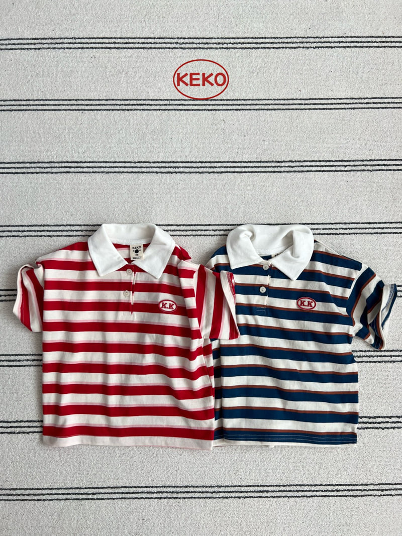 Keko - Korean Baby Fashion - #onlinebabyboutique - K Pongpong Collar Tee