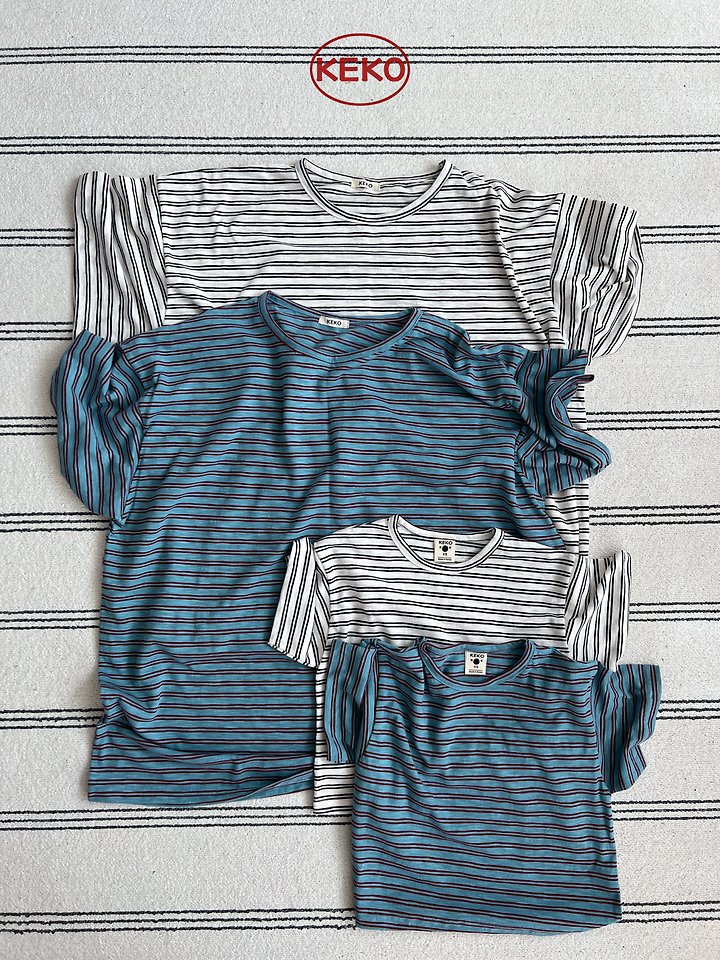 Keko - Korean Baby Fashion - #onlinebabyshop - K Fine Stripe Tee - 9