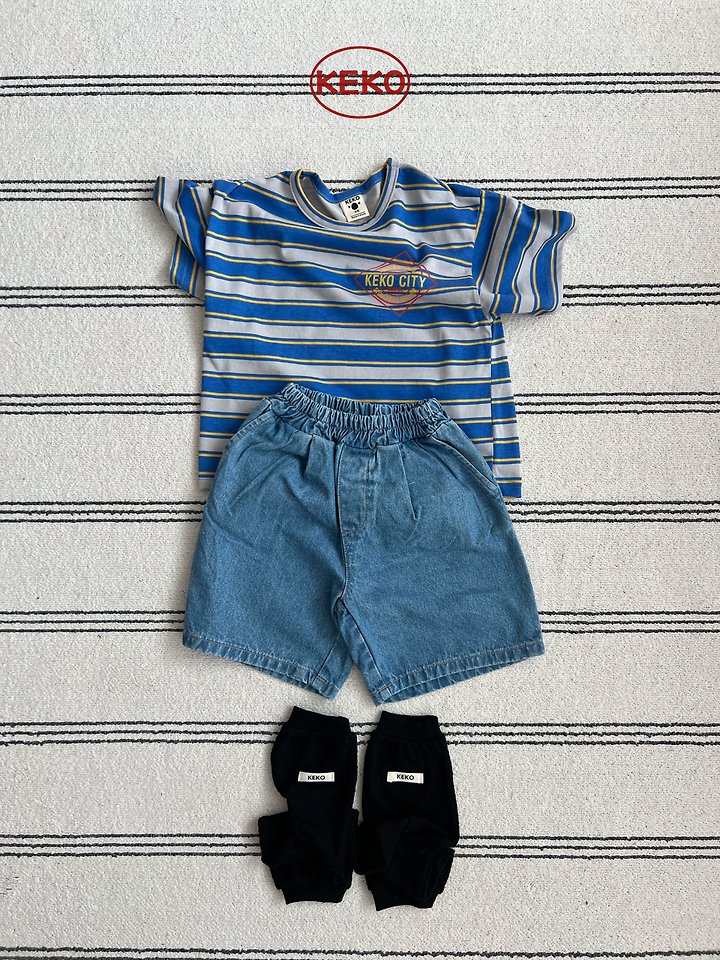 Keko - Korean Baby Fashion - #smilingbaby - K City Stripe Tee - 6