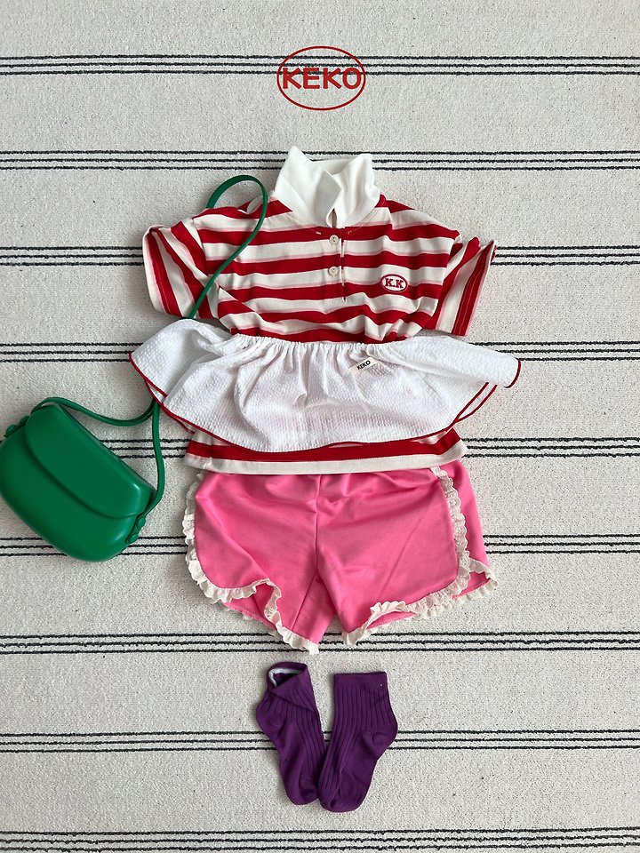 Keko - Korean Baby Fashion - #smilingbaby - K Pongpong Collar Tee - 3