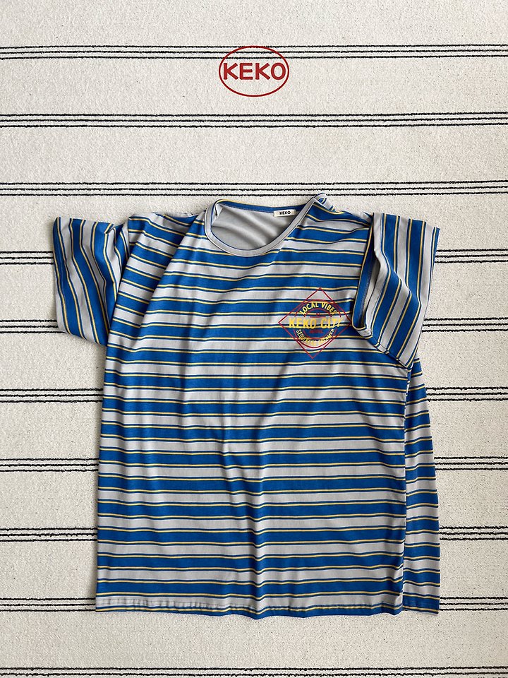 Keko - Korean Women Fashion - #momslook - K City Stripe Tee (MOM) - 9