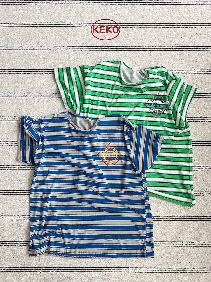 Keko - Korean Women Fashion - #womensfashion - K City Stripe Tee (MOM) - 6
